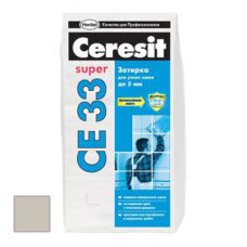 Затирка цементная Ceresit CE 33 Super серая №07 2 кг